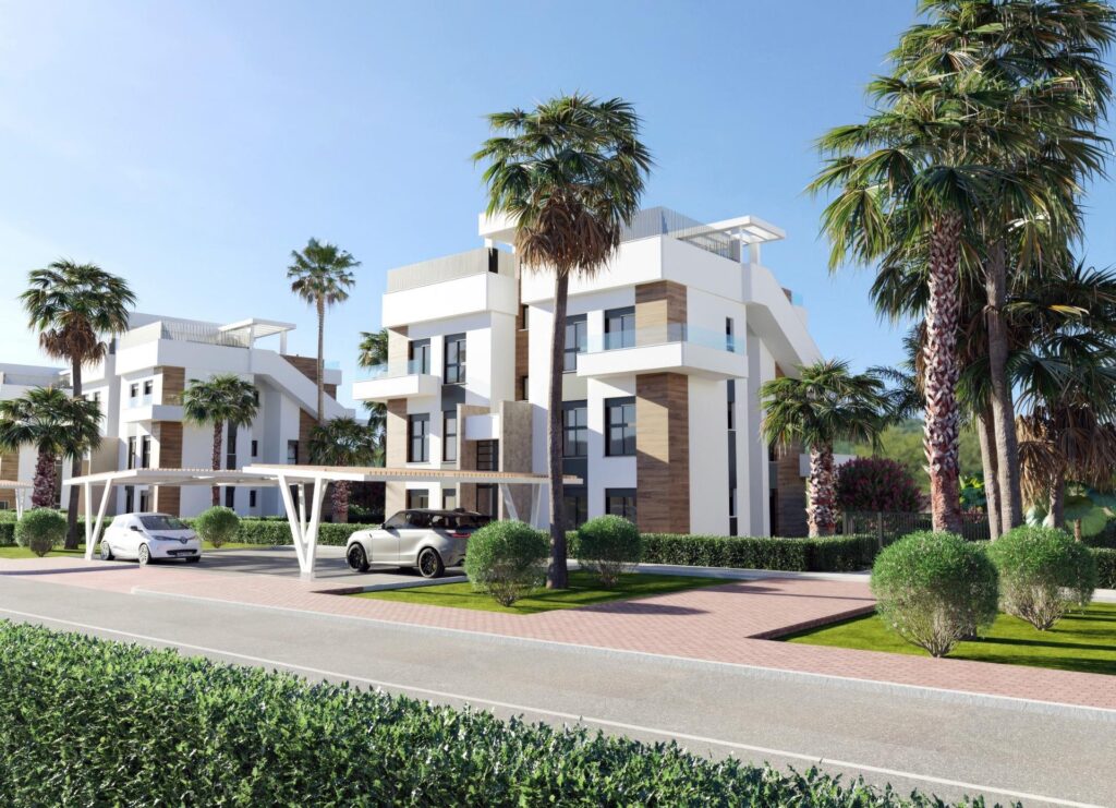 Apartamenty w nowym budownictwie w Hacienda del Álamo Golf Resort, Murcja