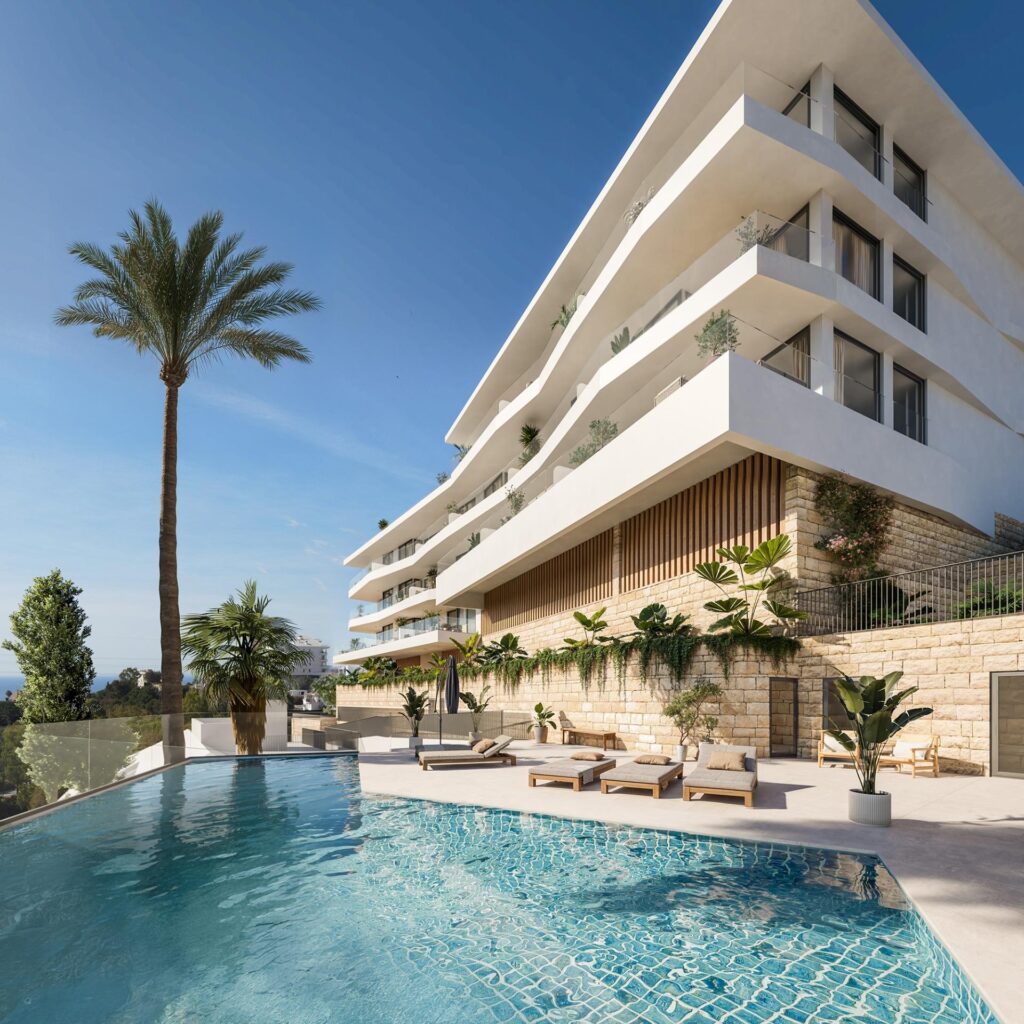 Nowe apartamenty z widokiem na morze w Torreblanca del Sol, Fuengirola