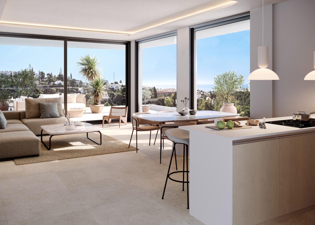 Nowe apartamenty z widokiem na morze w Torreblanca del Sol, Fuengirola