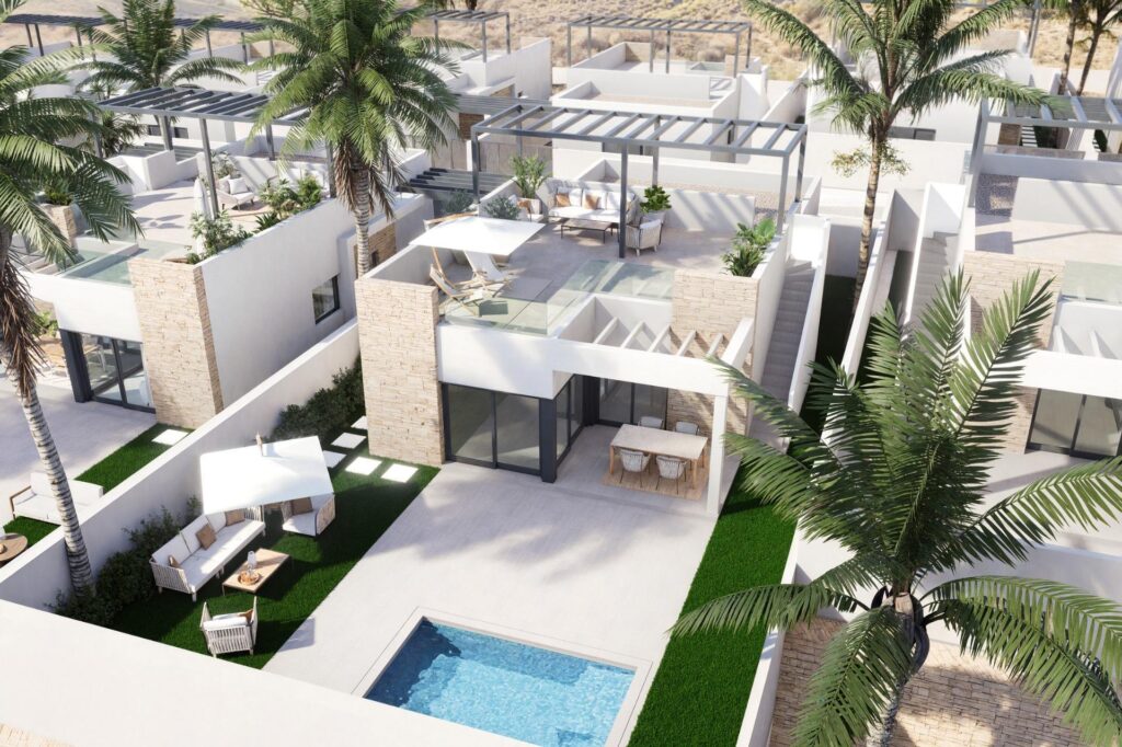 Nowoczesne, nowo wybudowane wille z prywatnym basenem w Valle del Este, Vera, Almería