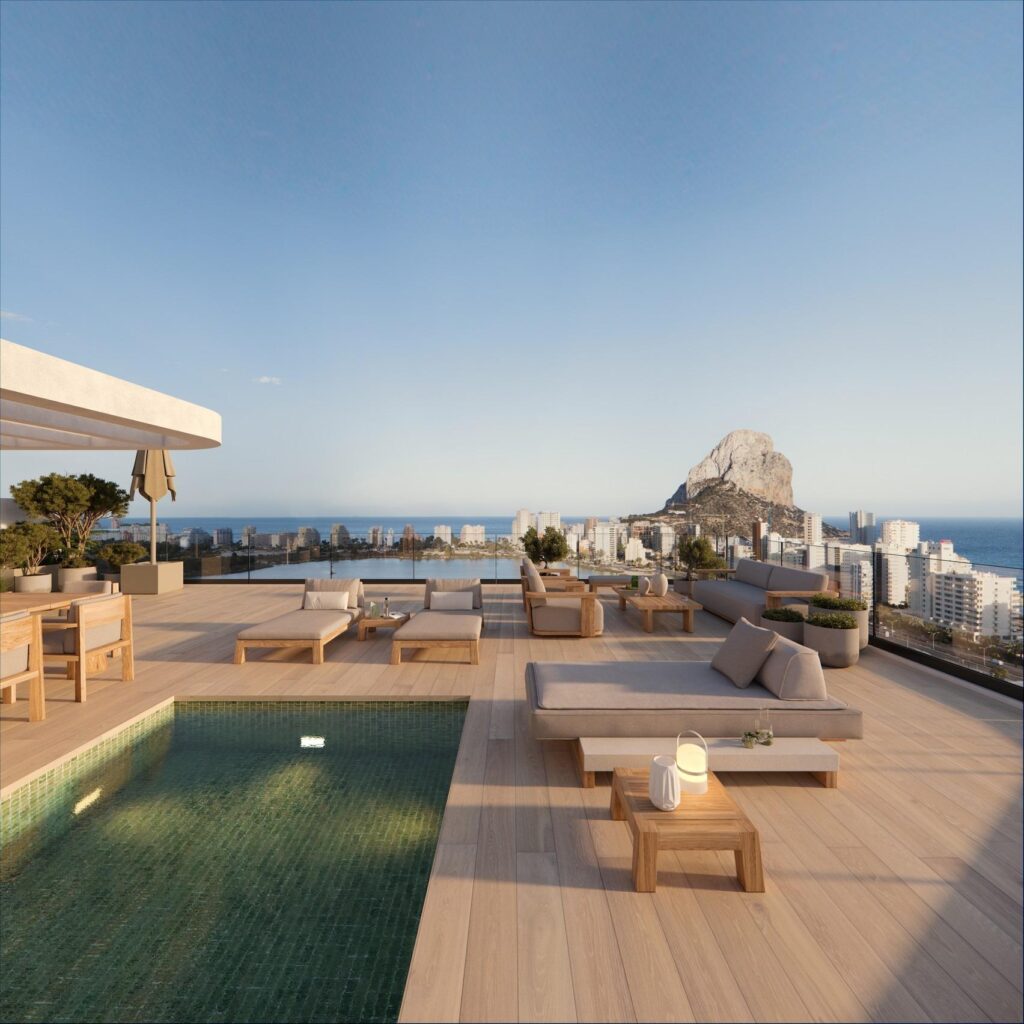 Nowoczesne domy w Calpe, zaledwie 450 m od plaży Playa del Cantal Roig