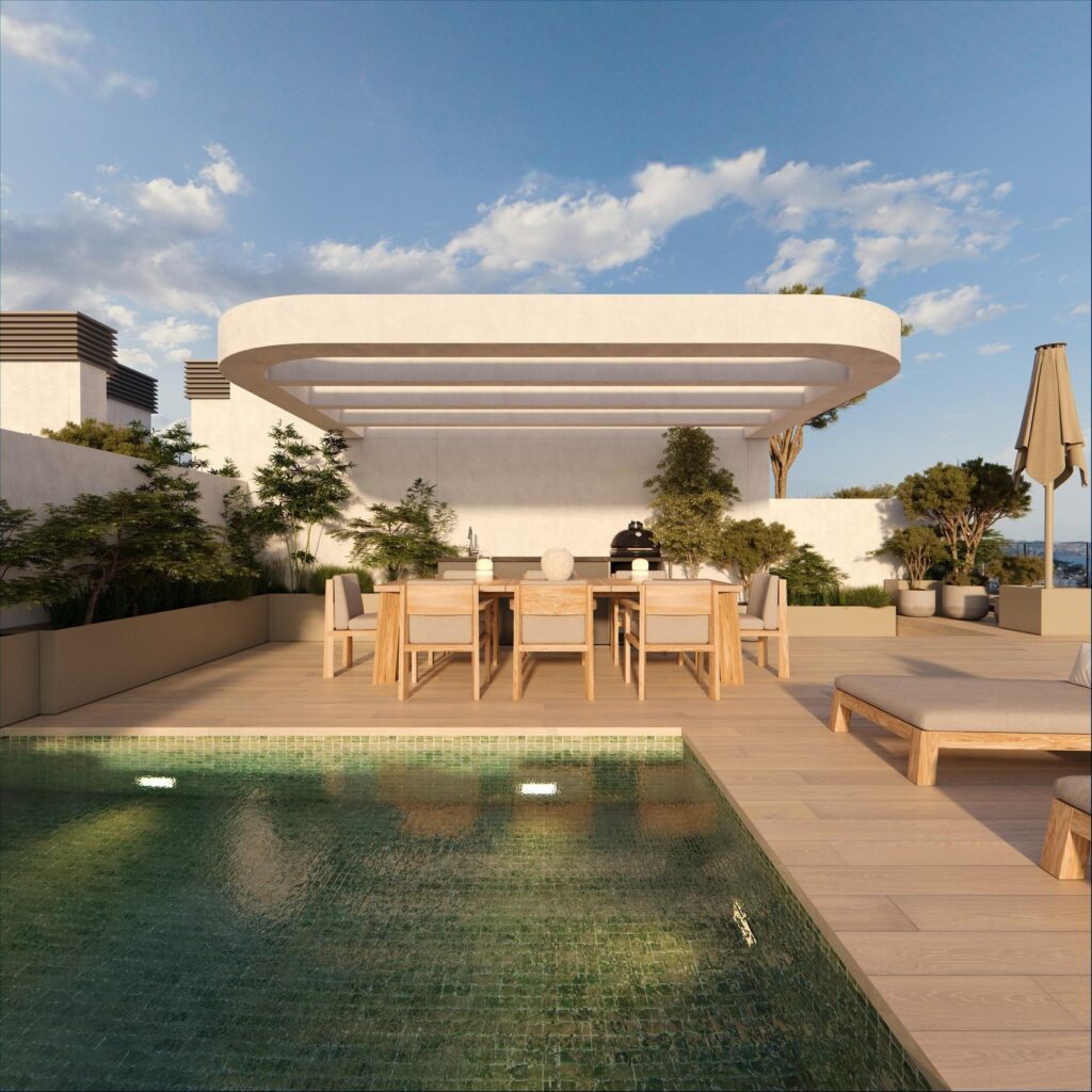 Nowoczesne domy w Calpe, zaledwie 450 m od plaży Playa del Cantal Roig