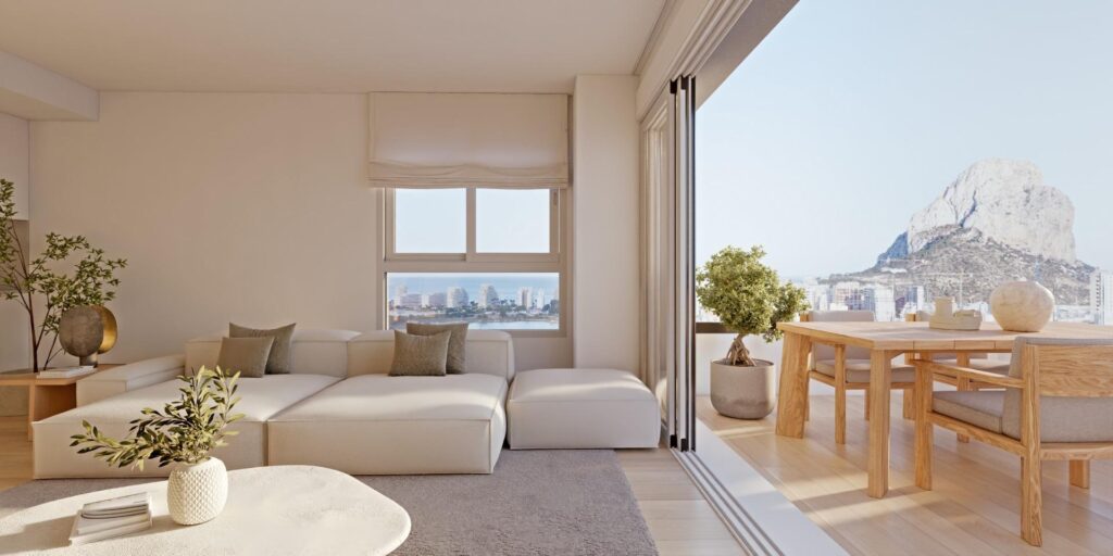 Nowoczesne domy w Calpe, zaledwie 450 m od plaży Playa del Cantal Roig