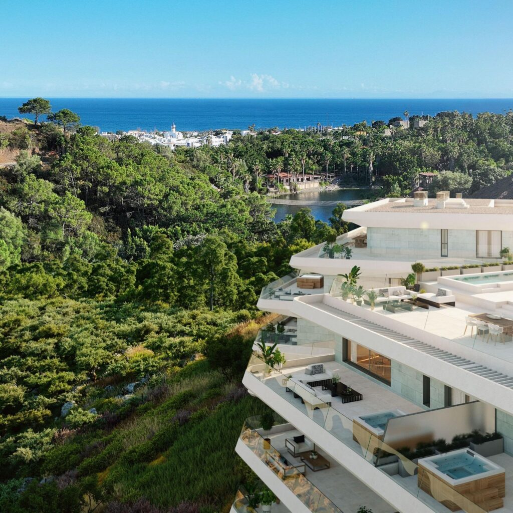 Nowoczesne apartamenty w Selwo Estepona w pobliżu plaży i pola golfowego