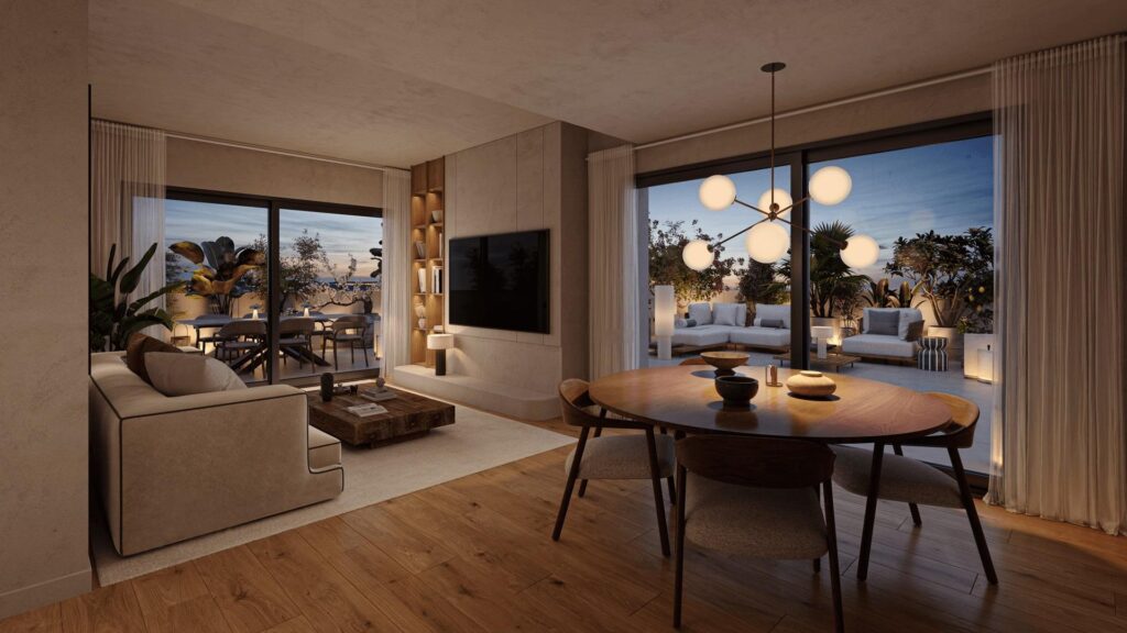 Nowoczesne apartamenty z udogodnieniami na dachu w Las Mesas Estepona