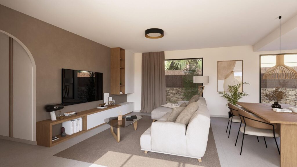 Nowoczesne parterowe wille w ośrodku Altaona Golf Resort w Murcji