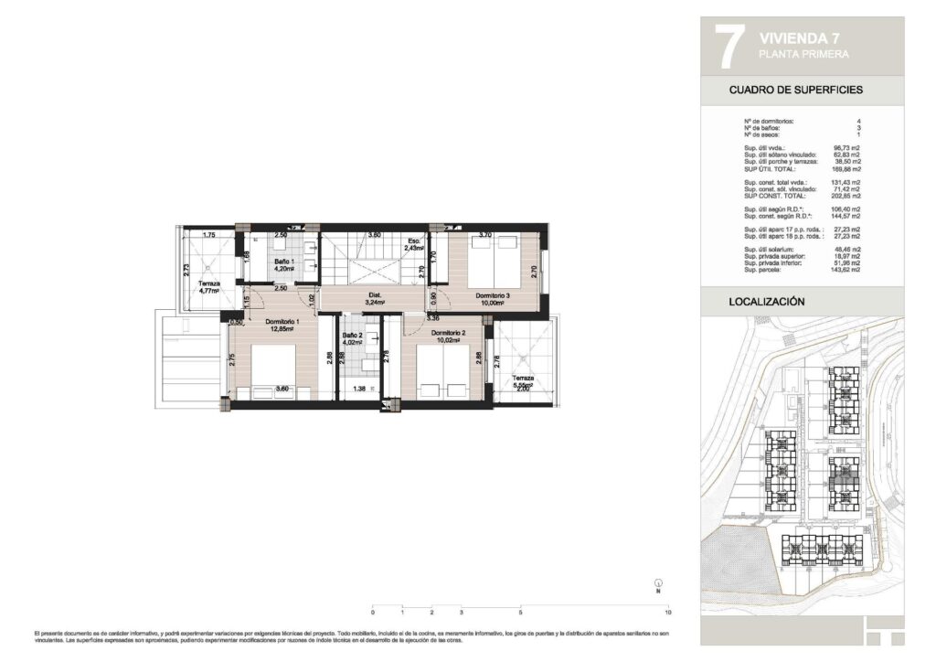Nowe domy szeregowe z 4 sypialniami w Torre del Mar, zaledwie 800 m od plaży