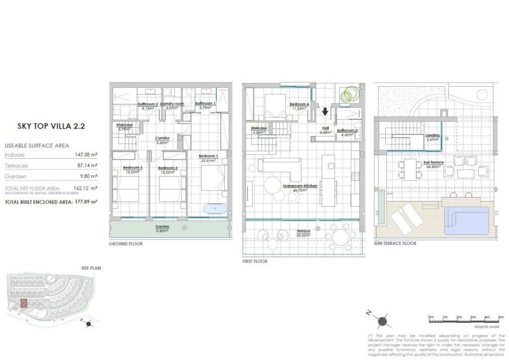 Luksusowe nowe kamienice z widokiem na morze w El Higuerón, Costa del Sol