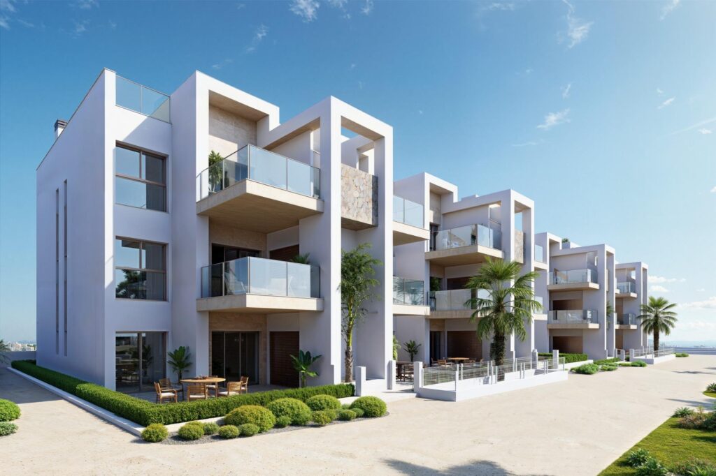 Nowe apartamenty w ośrodku wypoczynkowym La Serena Golf-Los Alcazares w pobliżu plaży