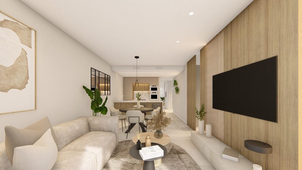 Nowe apartamenty w ośrodku wypoczynkowym La Serena Golf-Los Alcazares w pobliżu plaży