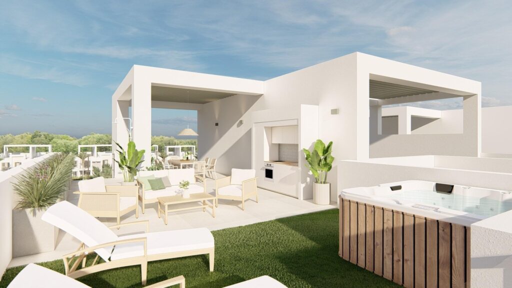 Nowe apartamenty w ośrodku wypoczynkowym La Serena Golf-Los Alcazares w pobliżu plaży