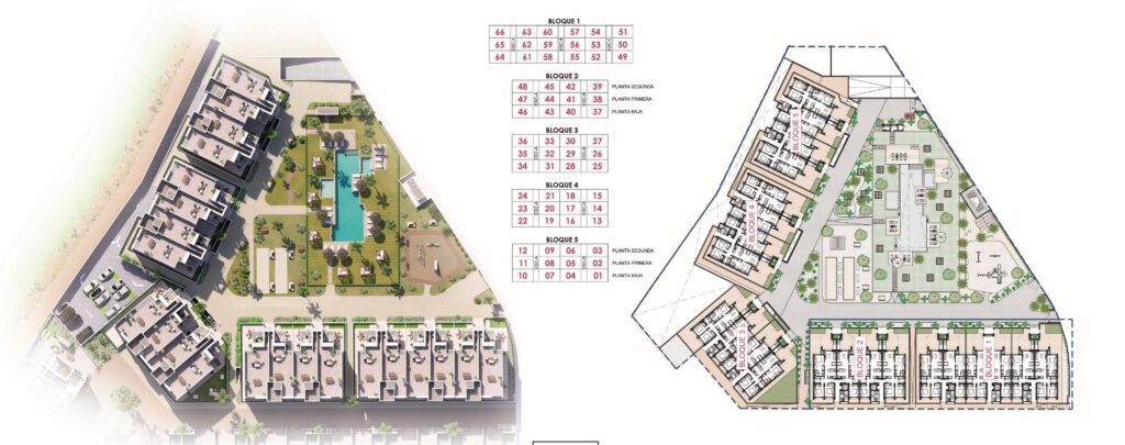 Nowe apartamenty w ośrodku wypoczynkowym La Serena Golf-Los Alcazares w pobliżu plaży