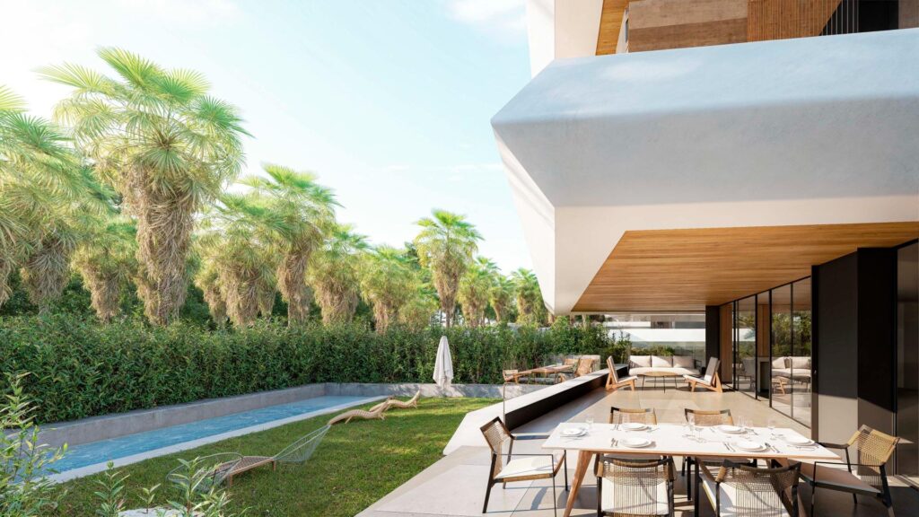 Butikowe apartamenty w nowym budynku przy New Golden Mile w pobliżu Estepony