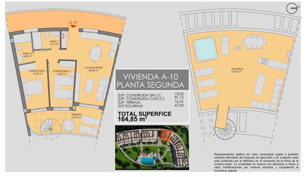 Luksusowe apartamenty z widokiem na pole golfowe w pobliżu morza w Los Alcazares na wybrzeżu Costa Calida