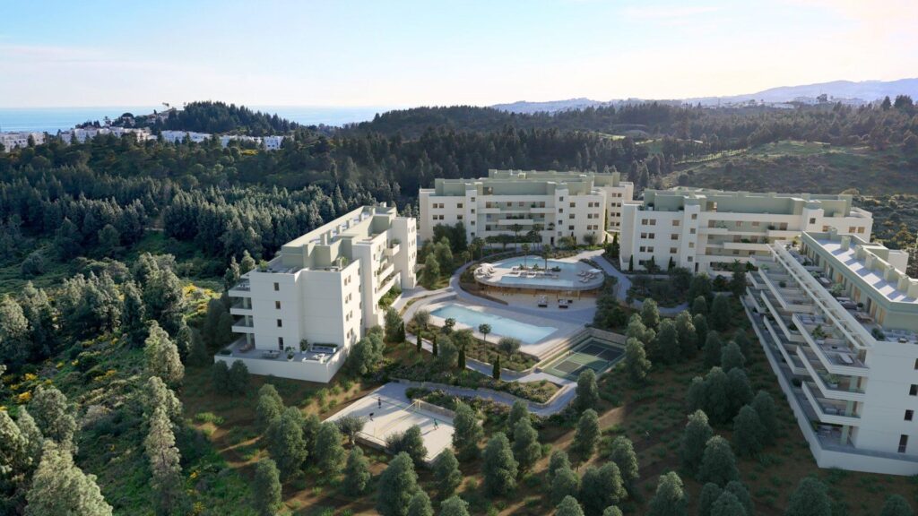 Nowe apartamenty z rozległym widokiem w Mijas Costa – Costa del Sol