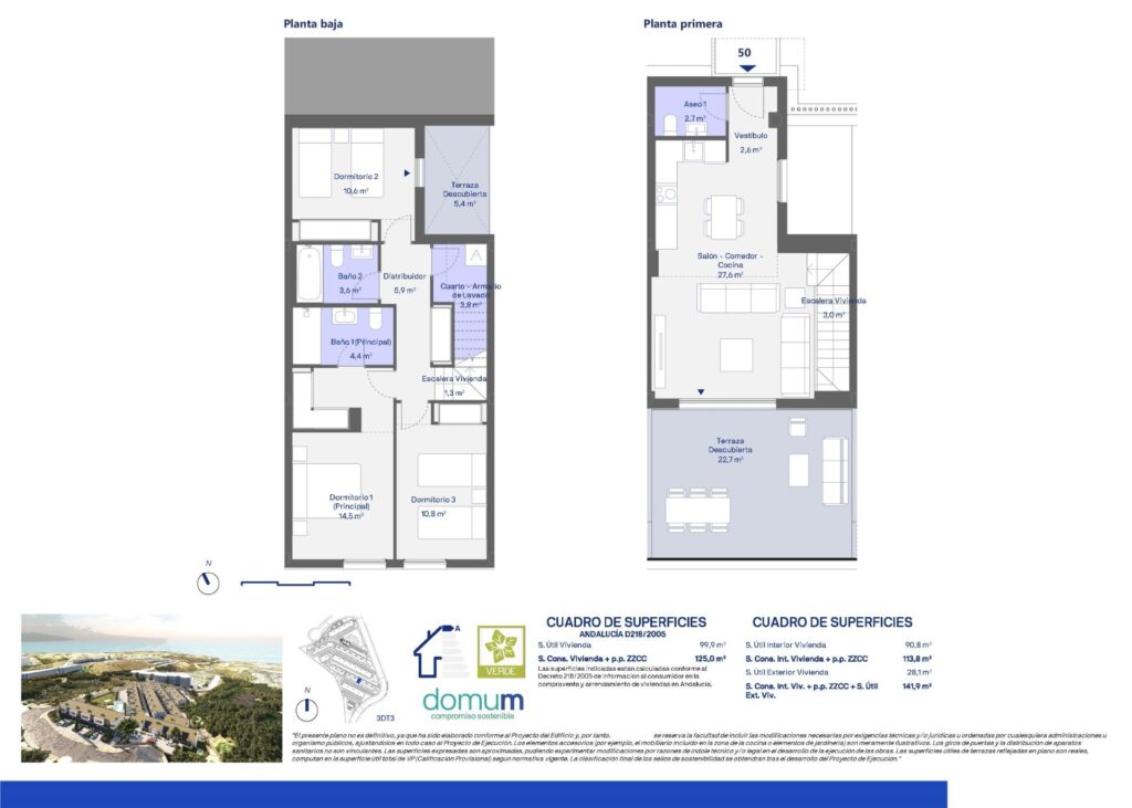 Nowo wybudowane kamienice z przepięknym widokiem na morze w Manilva