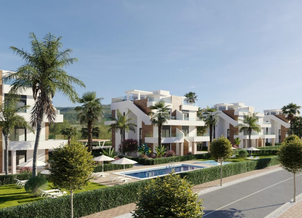 Apartamenty w nowym budownictwie w Hacienda del Álamo Golf Resort, Murcja