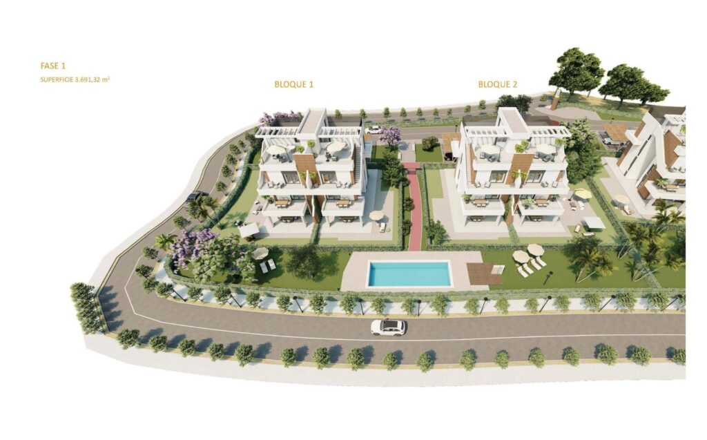 Apartamenty w nowym budownictwie w Hacienda del Álamo Golf Resort, Murcja