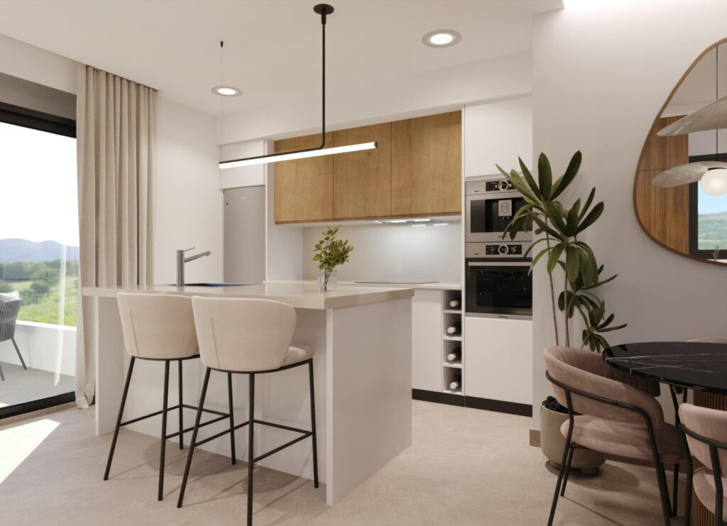 Apartamenty w nowym budownictwie w Hacienda del Álamo Golf Resort, Murcja