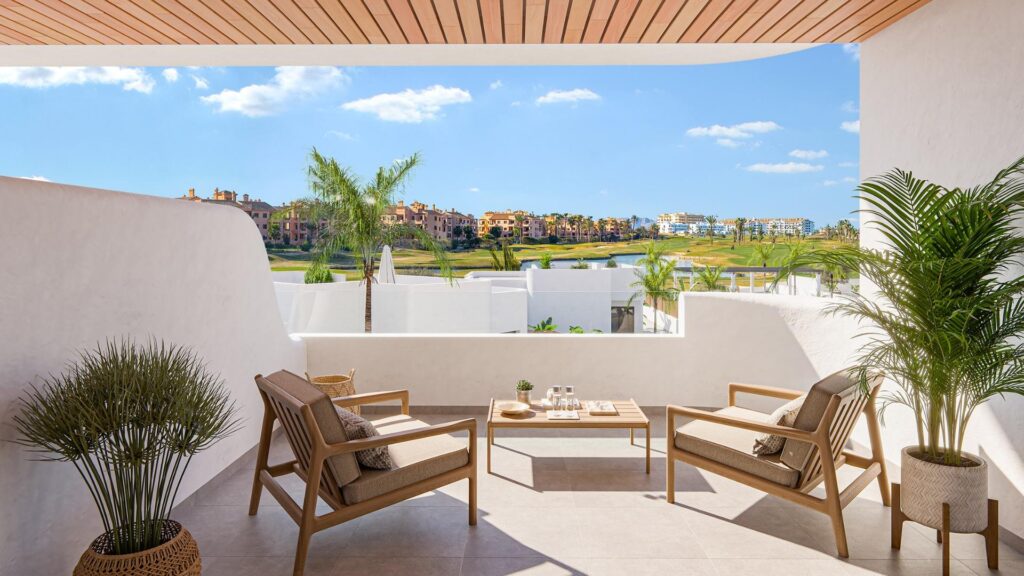 Nowy kompleks mieszkaniowy w pobliżu pola golfowego Serena i Mar Menor w Los Alcazares