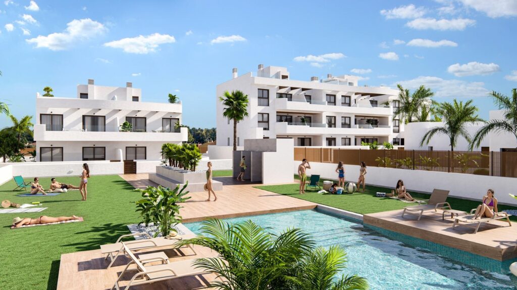 Nowy kompleks mieszkaniowy w pobliżu pola golfowego Serena i Mar Menor w Los Alcazares