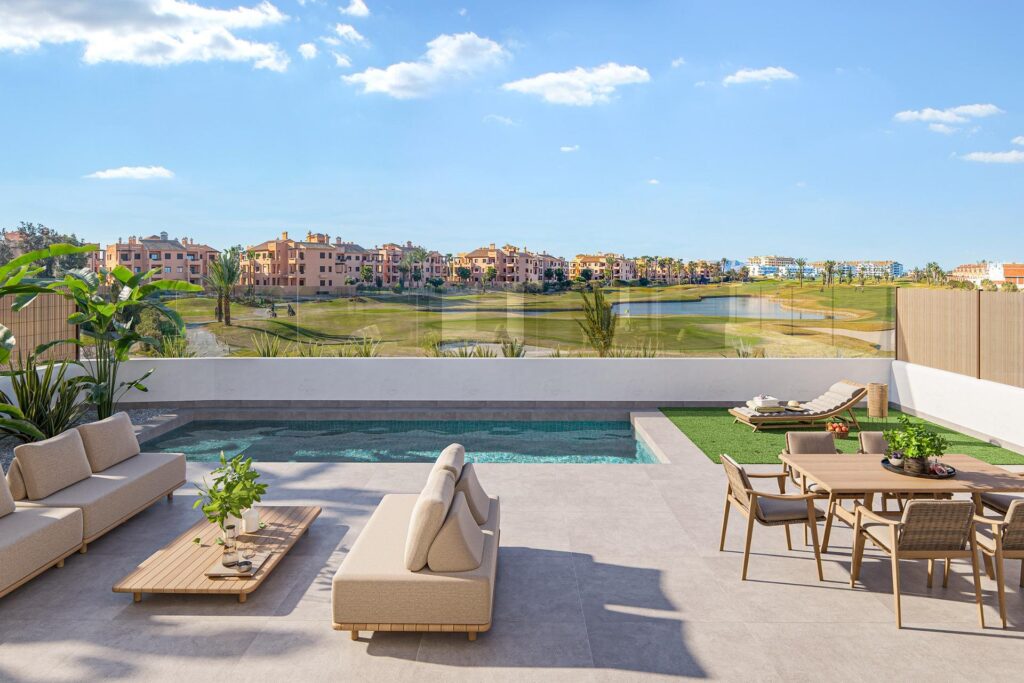 Nowy kompleks mieszkaniowy w pobliżu pola golfowego Serena i Mar Menor w Los Alcazares