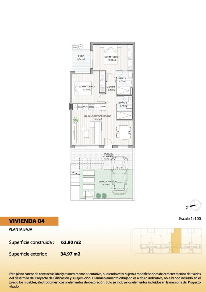 Nowo wybudowane bungalowy w San Pedro del Pinatar – nowoczesne życie w pobliżu plaży