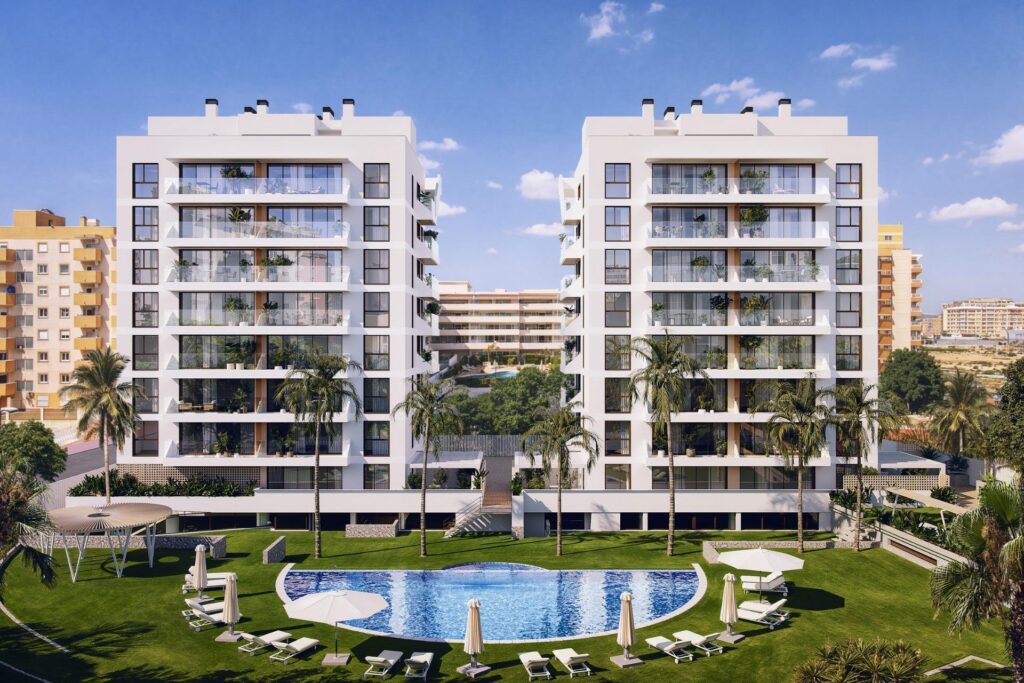 Nowoczesne apartamenty w nowym budynku w pobliżu plaży i mariny w Guardamar del Segura