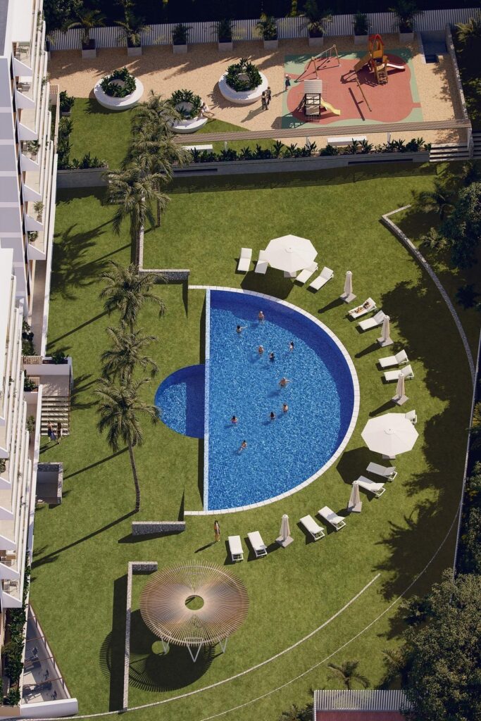 Nowoczesne apartamenty w nowym budynku w pobliżu plaży i mariny w Guardamar del Segura