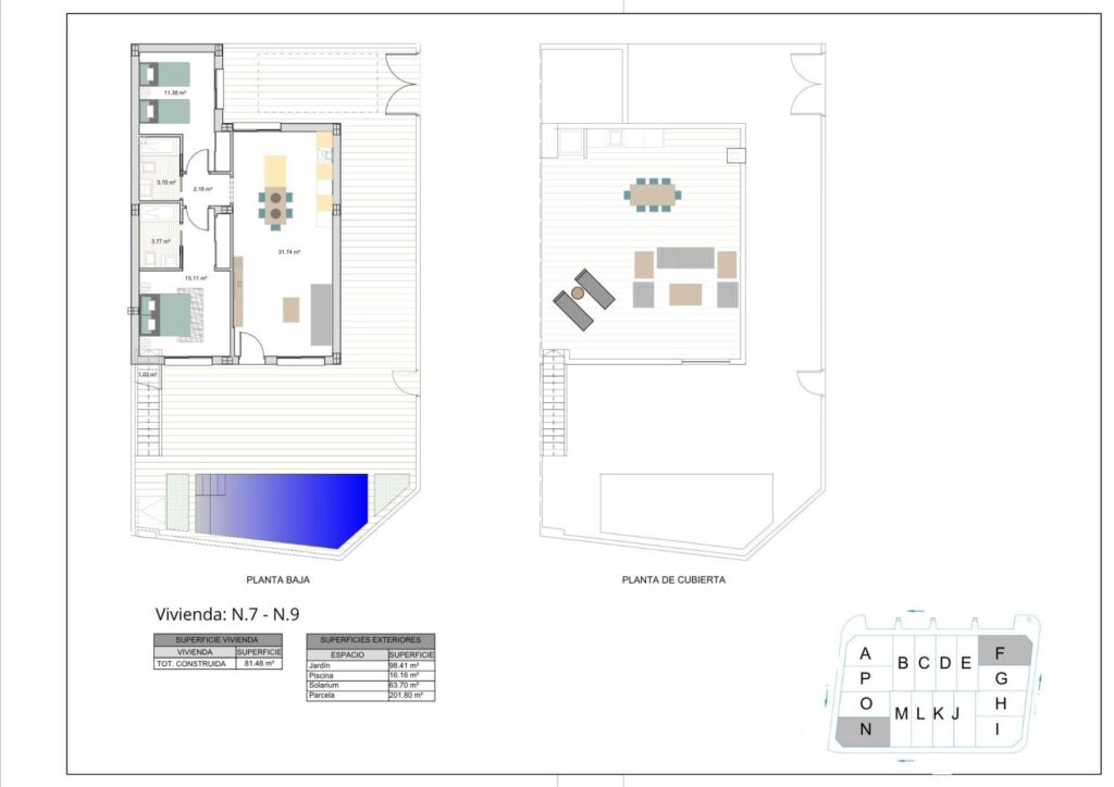 Nowoczesne, nowo wybudowane domy bliźniacze i szeregowe z prywatnymi basenami w ośrodku El Alba Resort – Torre Pacheco