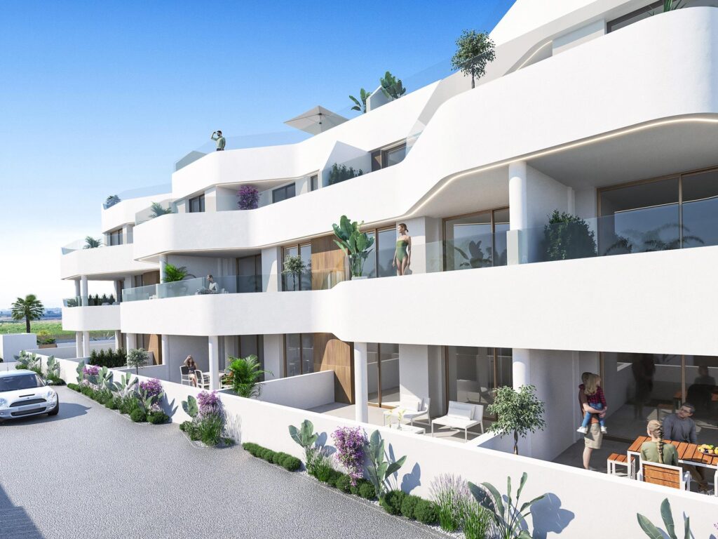Nowe apartamenty i wille przy polu golfowym w Los Alcazares na Costa Calida