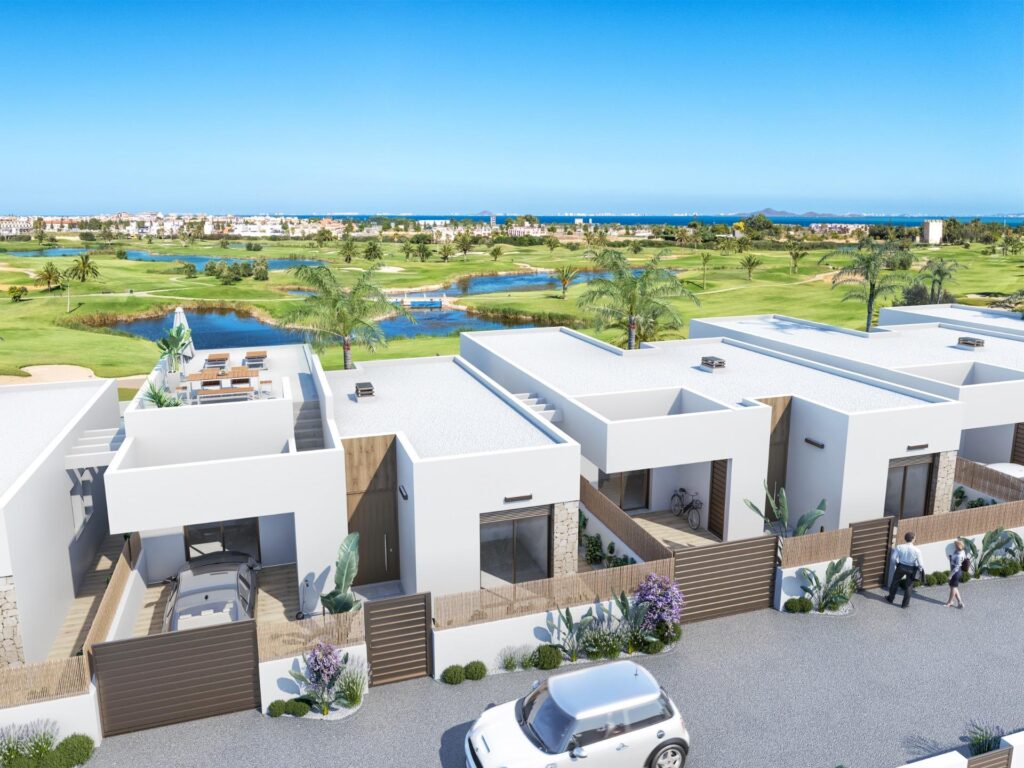 Nowe apartamenty i wille przy polu golfowym w Los Alcazares na Costa Calida