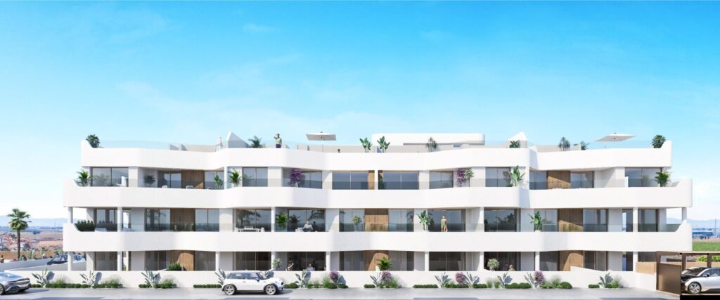 Nowe apartamenty i wille przy polu golfowym w Los Alcazares na Costa Calida