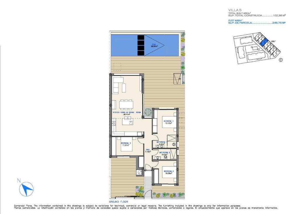 Nowe apartamenty i wille przy polu golfowym w Los Alcazares na Costa Calida