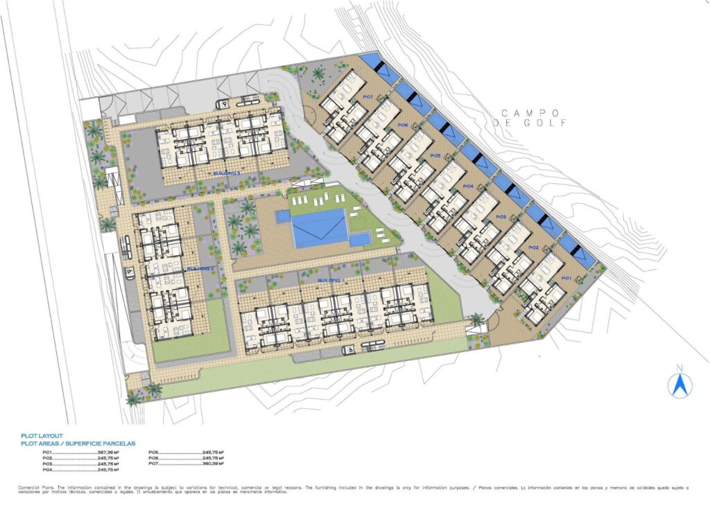 Nowe apartamenty i wille przy polu golfowym w Los Alcazares na Costa Calida