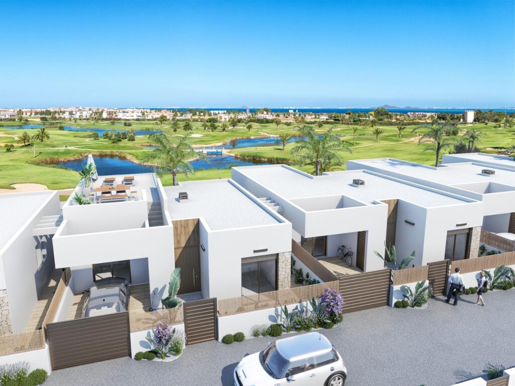 Nowe apartamenty i wille przy polu golfowym w Los Alcazares na Costa Calida