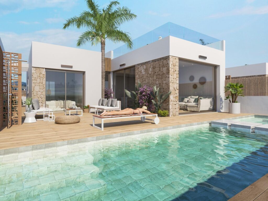 Nowe apartamenty i wille przy polu golfowym w Los Alcazares na Costa Calida