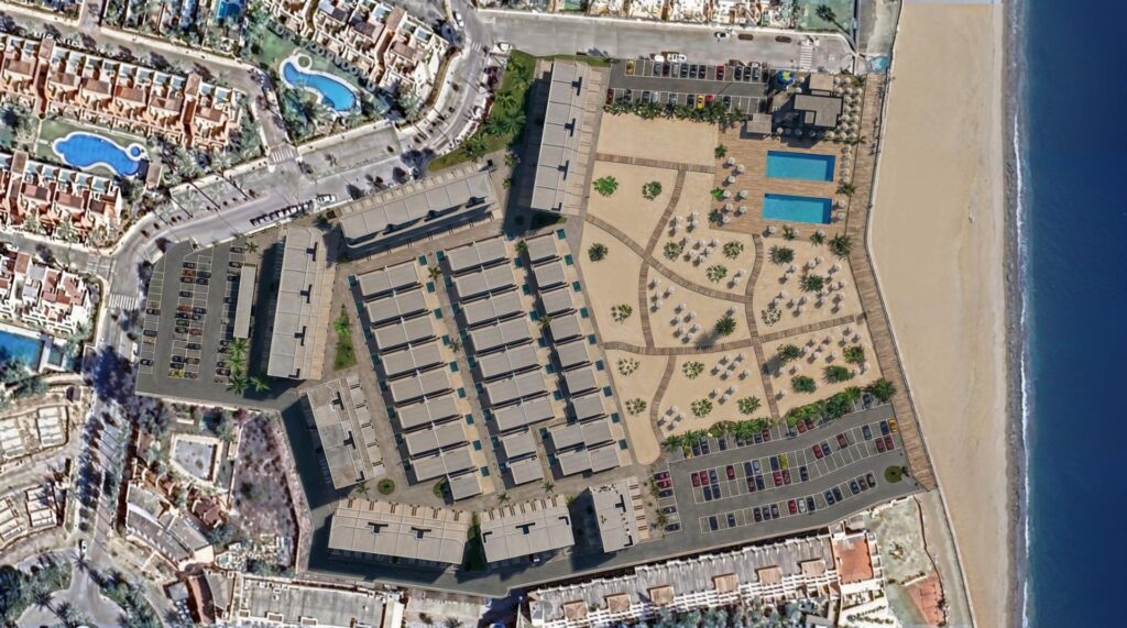Luksusowe apartamenty turystyczne i wille z prywatną plażą w pierwszej linii brzegowej w Vera Playa-Almería