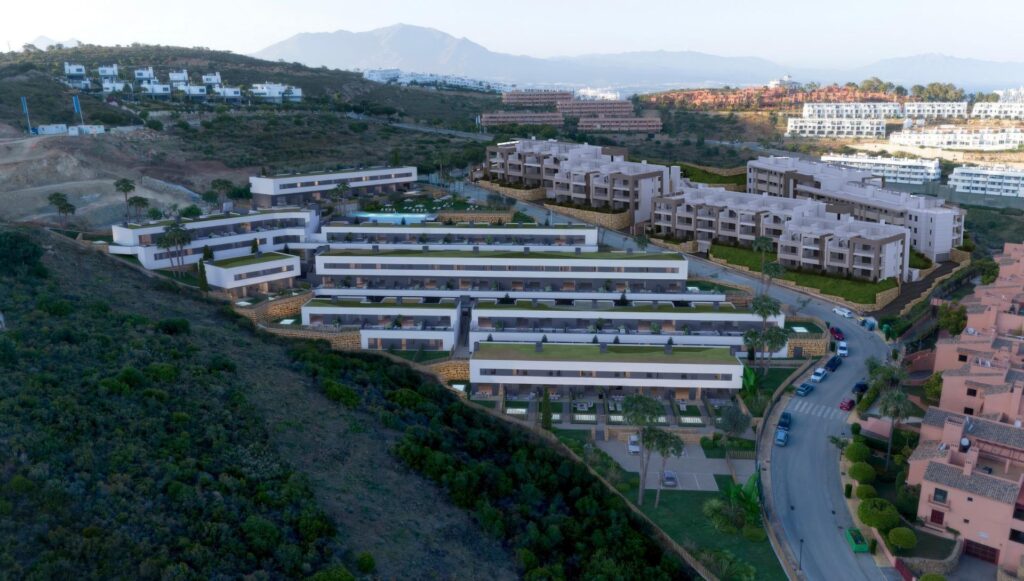 Nowe apartamenty z widokiem na morze w Bahía de las Rocas w Manilva na Costa del Sol