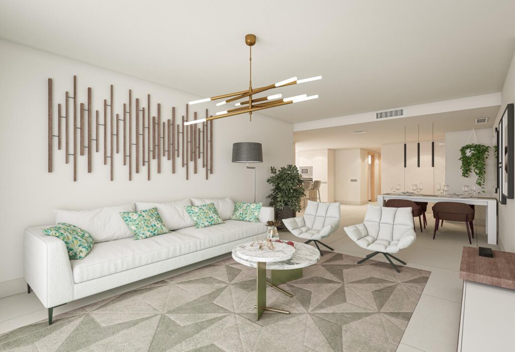 Nowe apartamenty z widokiem na morze w Bahía de las Rocas w Manilva na Costa del Sol