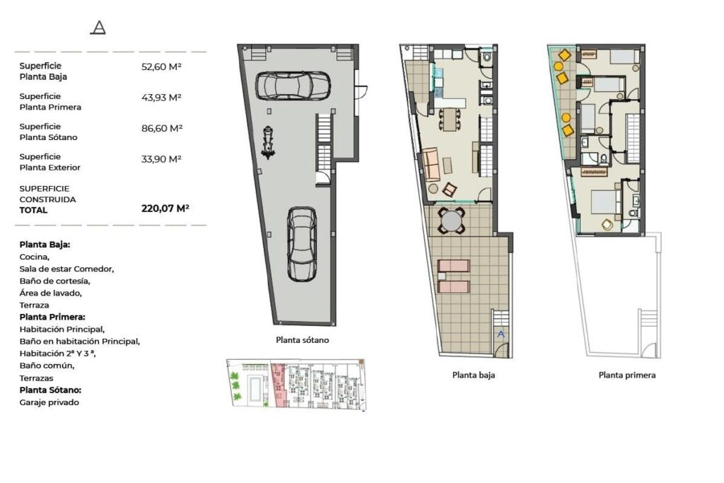 Nowo wybudowane bliźniacze wille przy plaży w Moncofa z widokiem na morze