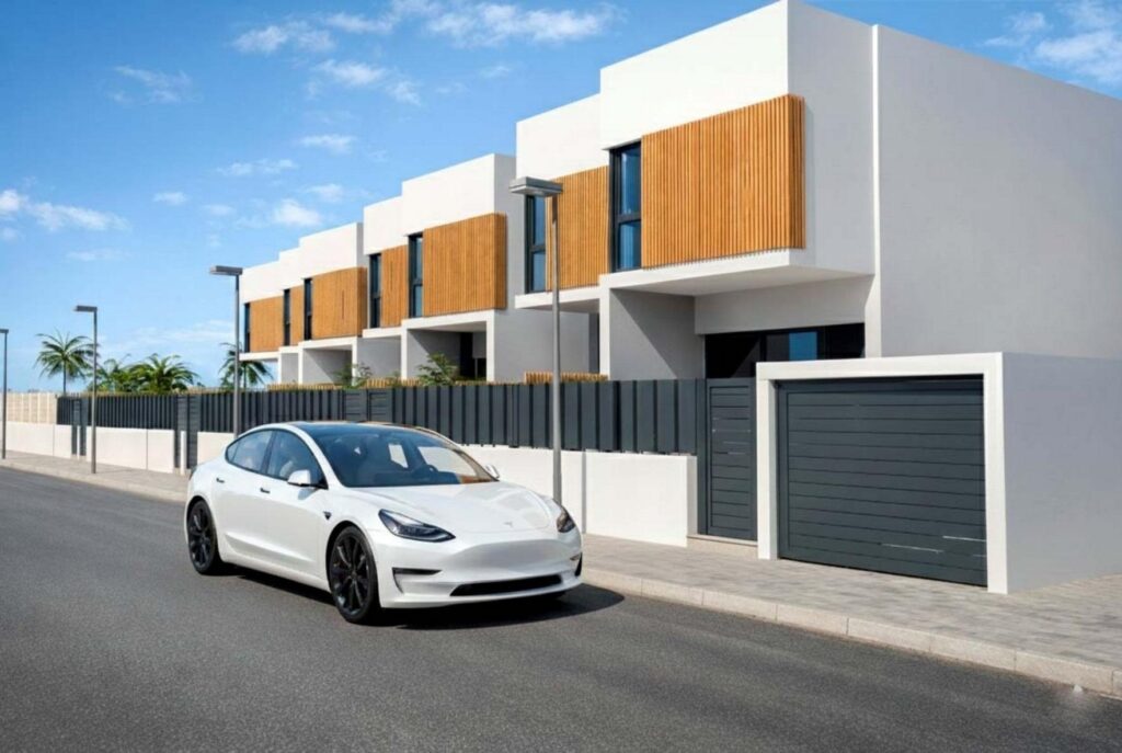 Nowo wybudowane bliźniacze wille przy plaży w Moncofa z widokiem na morze