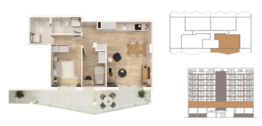 Nowe mieszkania na sprzedaż w Moncofa, 300 metrów od plaży