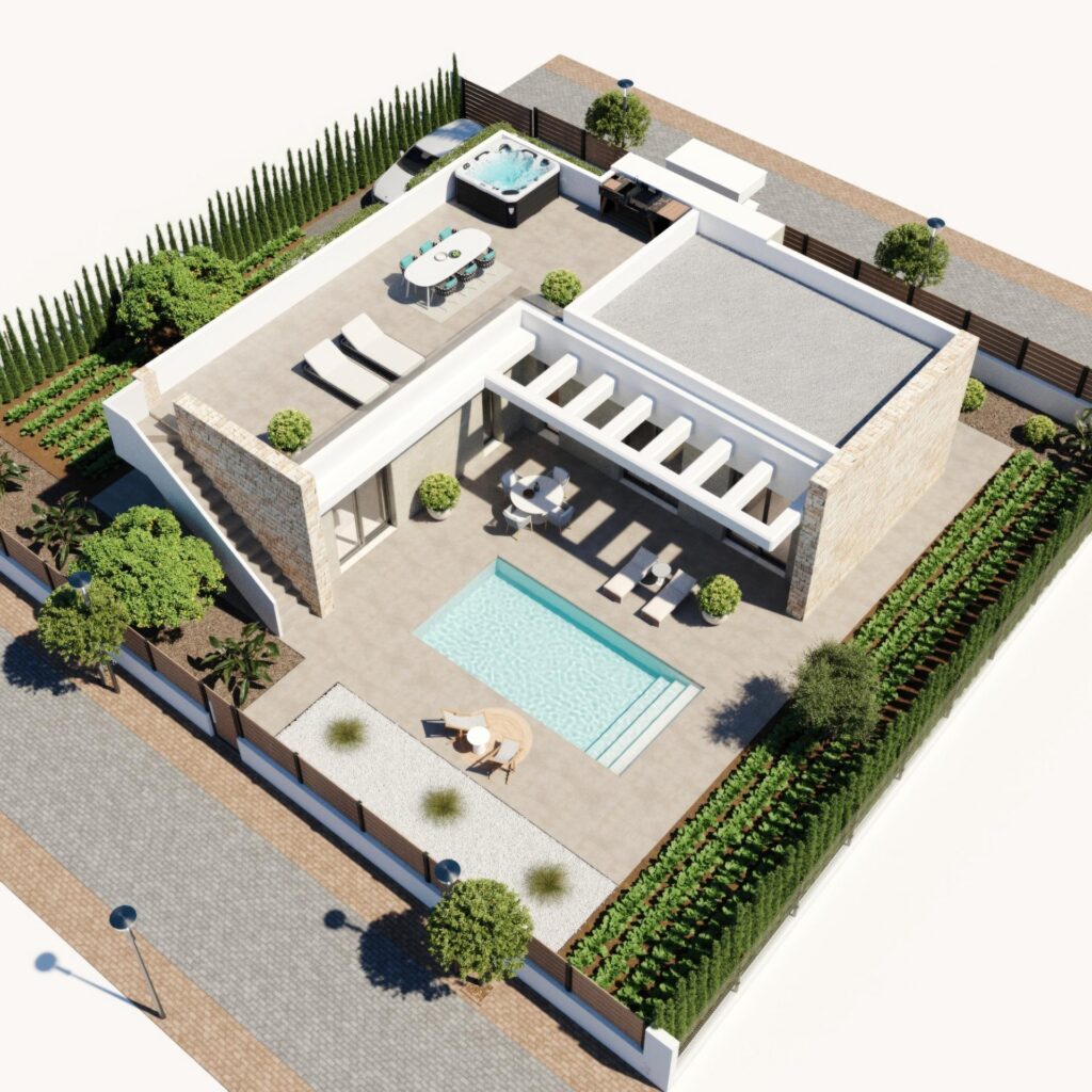 Nowe wille w Hacienda del Álamo Golf Resort, Murcja