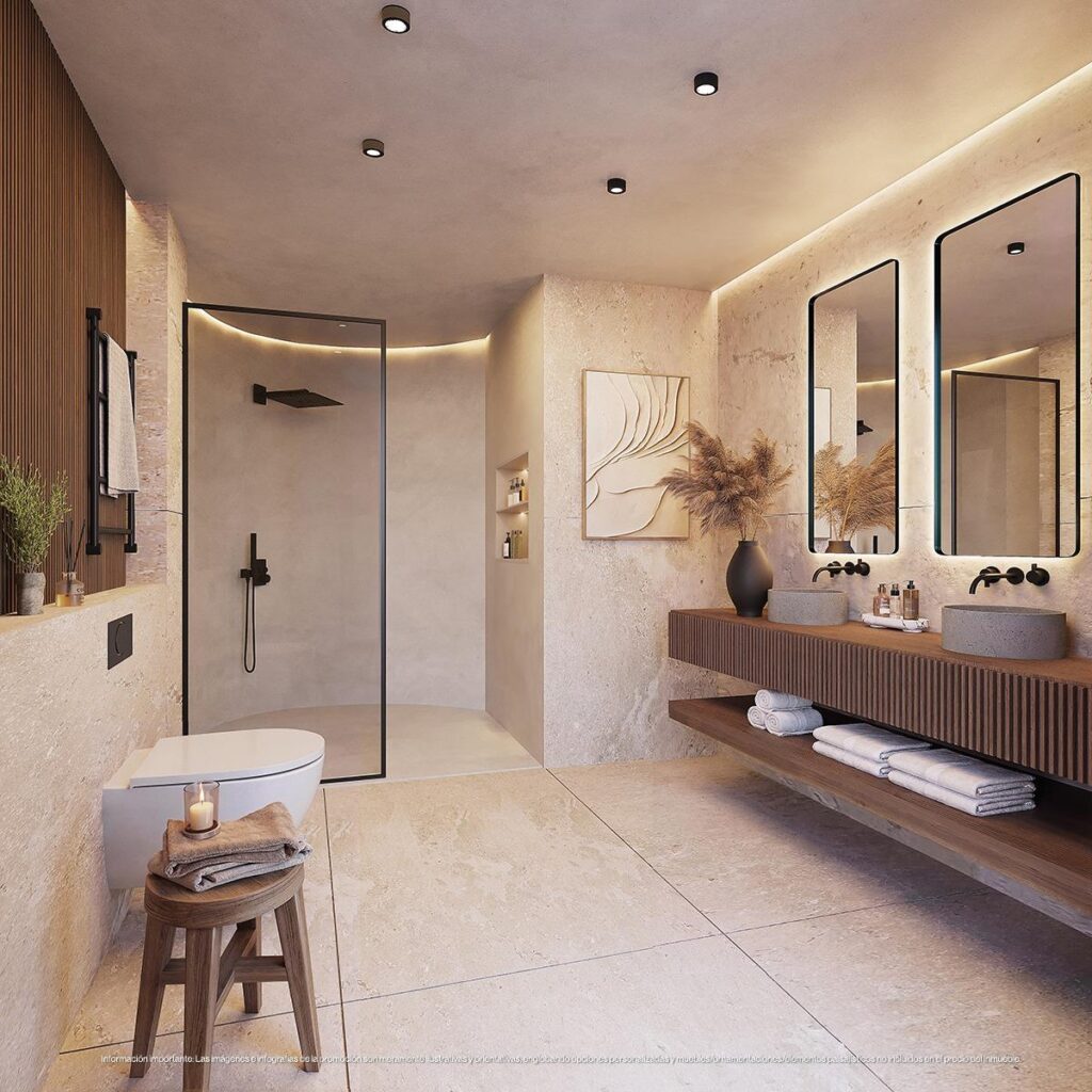 Luksusowe, nowo wybudowane kamienice na sprzedaż w Las Lomas del Higuerón z widokiem na morze i prywatnymi basenami