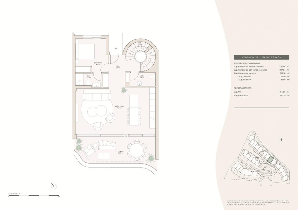 Luksusowe, nowo wybudowane kamienice na sprzedaż w Las Lomas del Higuerón z widokiem na morze i prywatnymi basenami