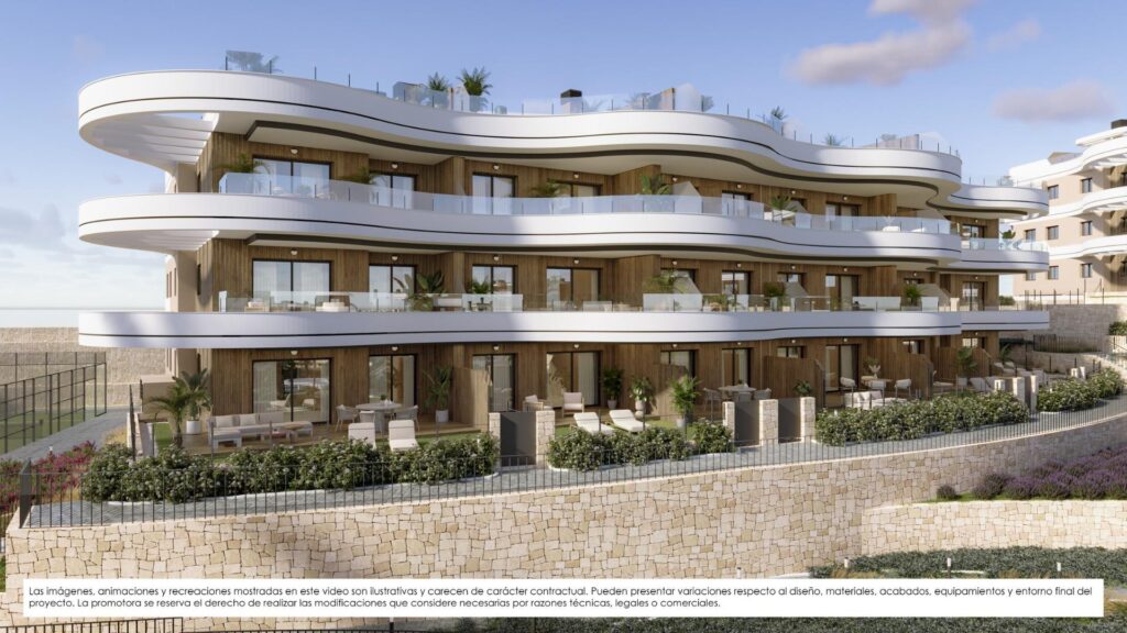 Nowe mieszkania na sprzedaż w Finestrat z widokiem na morze i udogodnieniami w stylu kurortowym