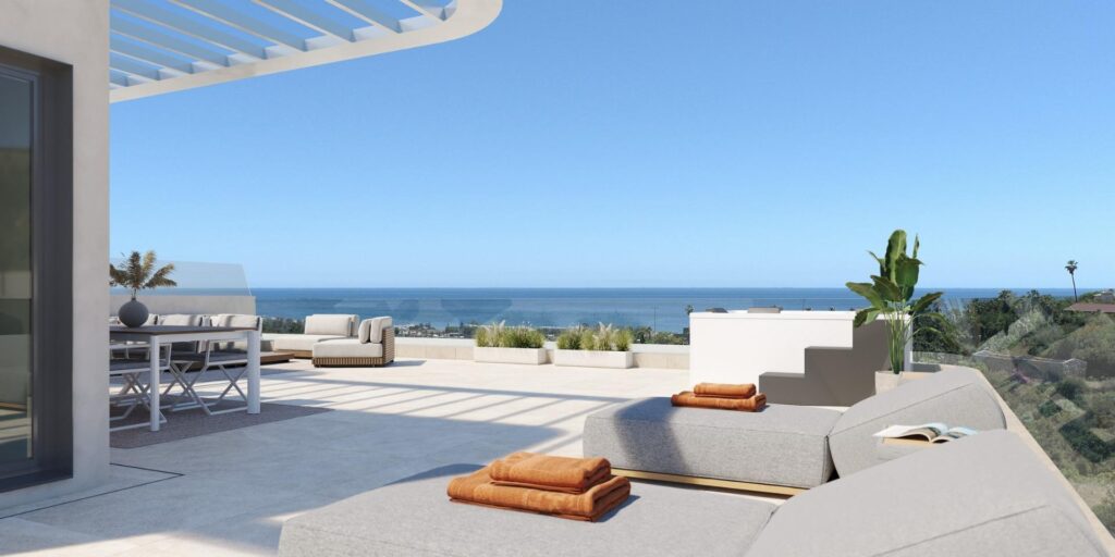 Apartamenty w nowym budownictwie z widokiem na morze w Selwo, Estepona
