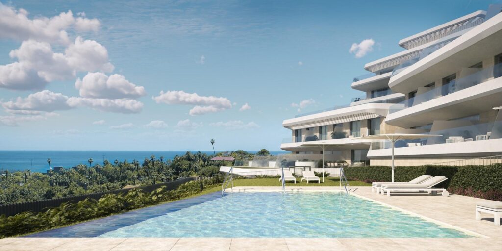 Apartamenty w nowym budownictwie z widokiem na morze w Selwo, Estepona