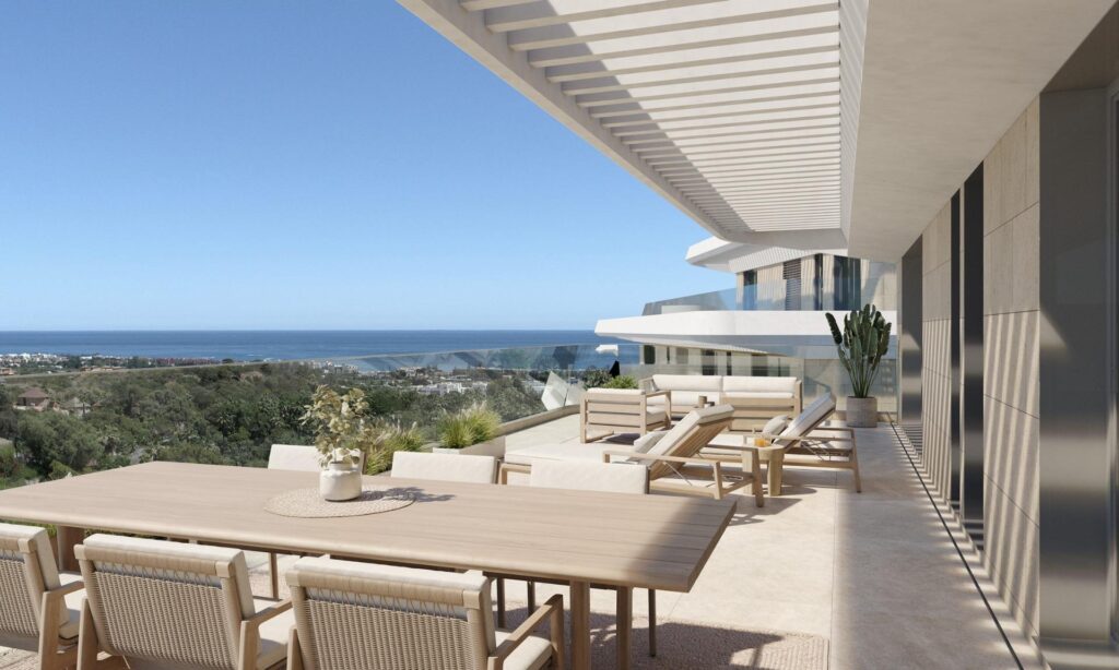 Apartamenty w nowym budownictwie z widokiem na morze w Selwo, Estepona